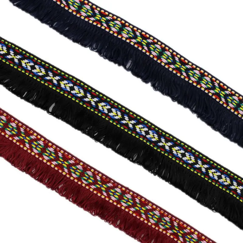 Meetee 10 ярдов 3 см Национальный стиль бахрома кружевная отделка для одежды