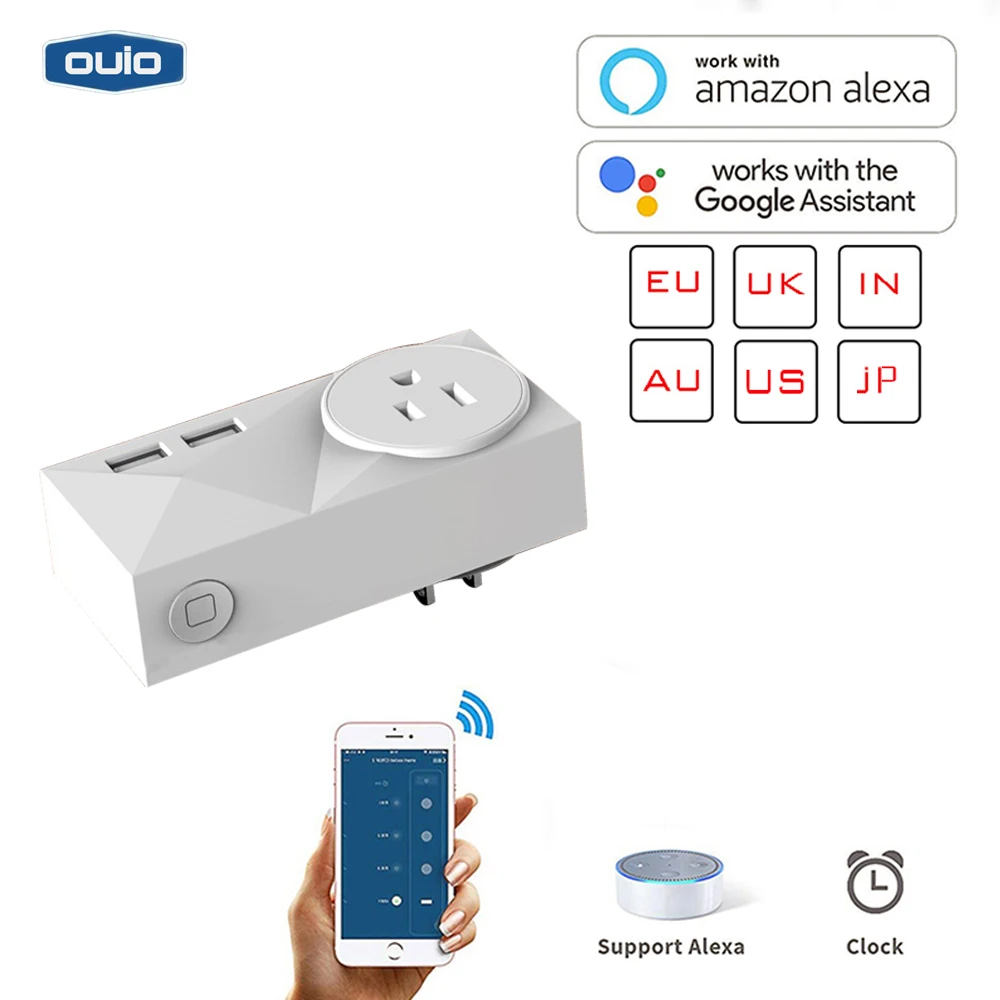 Настенная USB розетка с таймером и поддержкой Wi Fi|Умные розетки| |