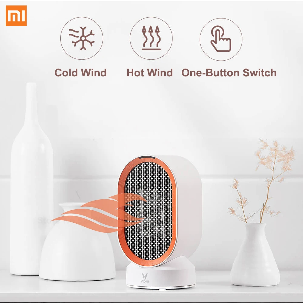 Xiaomi VIOMI электрические обогреватели столешница мини домашний комнатный удобный тепловентилятор быстрая энергосберегающая грелка для зимы PTC керамический нагрев