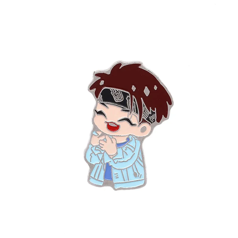 Suga Love Yourself сердце Металлическая Булавка Kpop bangtan Boys брошь значок аксессуары для одежды украшение для рюкзака - Окраска металла: Suga