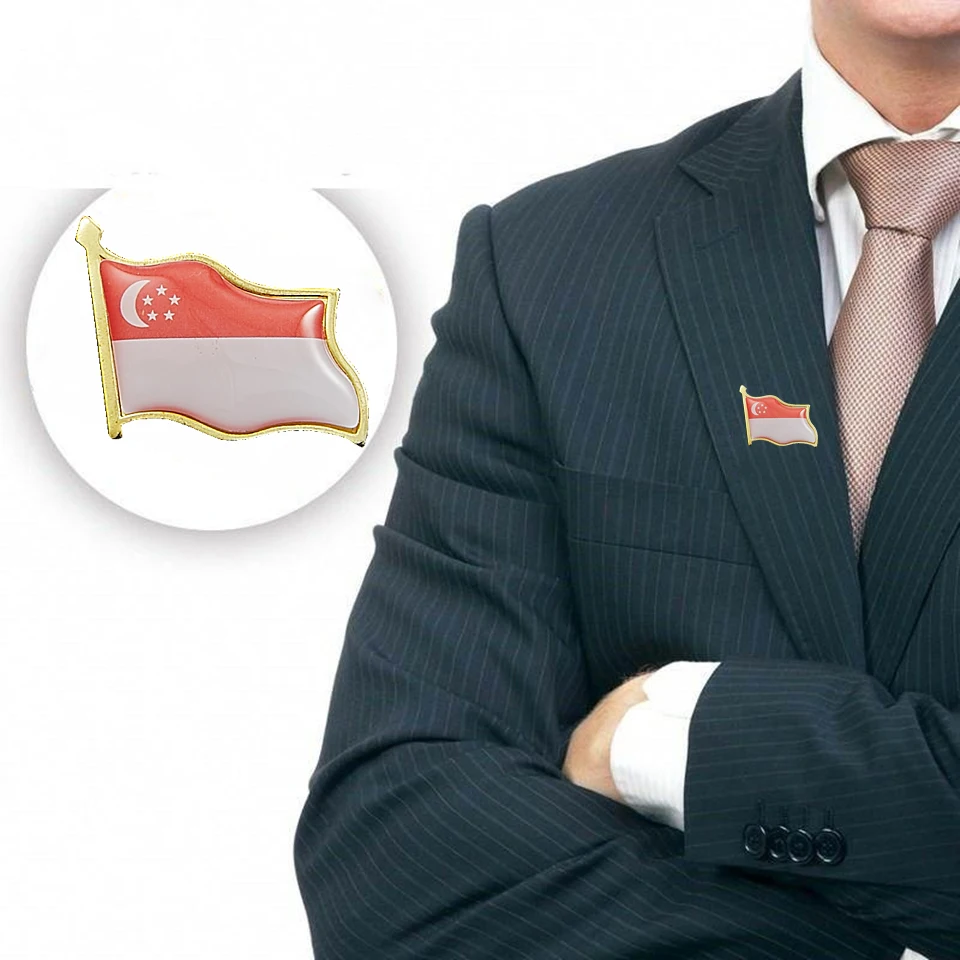 Мужские заколки для лацканов из Сингапура набор 5 шт. брошь булавка костюма