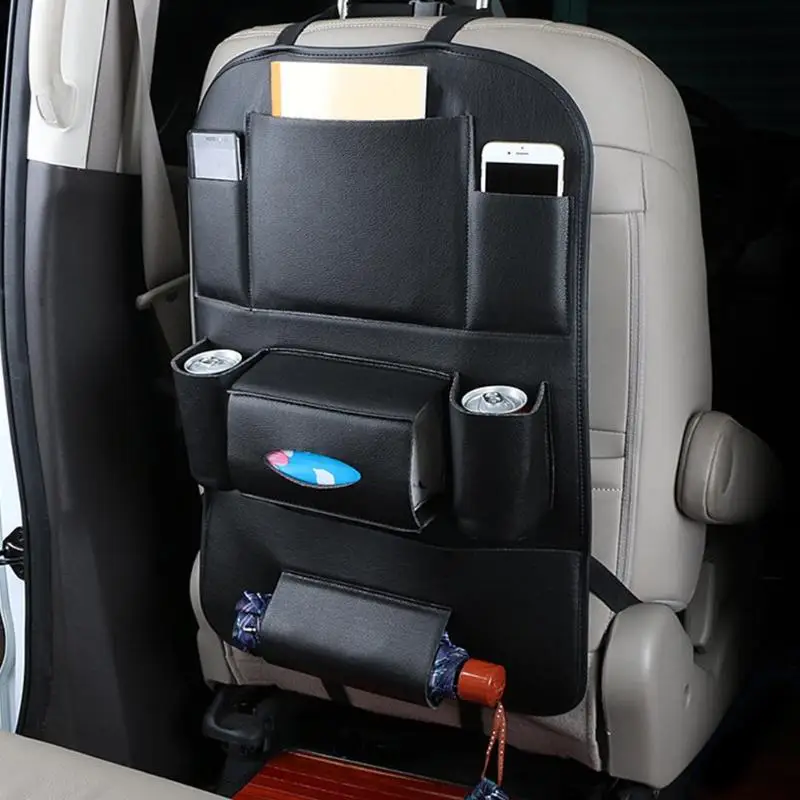 Universal Car Organizer Auto Seat Back Storage Bag PU Leather Multi-pocket Rangement Holder Accessories | Автомобили и мотоциклы