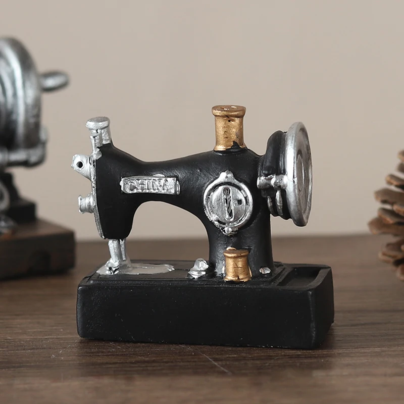 Винтажная ностальгическая швейная машина полимерные настольные мини-украшения