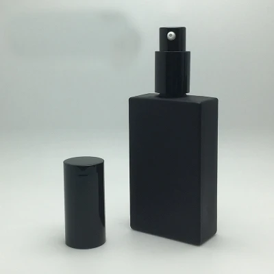 Lotion Bottle 50 мл матовый черный пустой стеклянный флакон-спрей для духов, элегантный портативный распылитель духов, Удобный флакон для лосьона/эмульсии для путешественника - Цвет: Lotion Bottle
