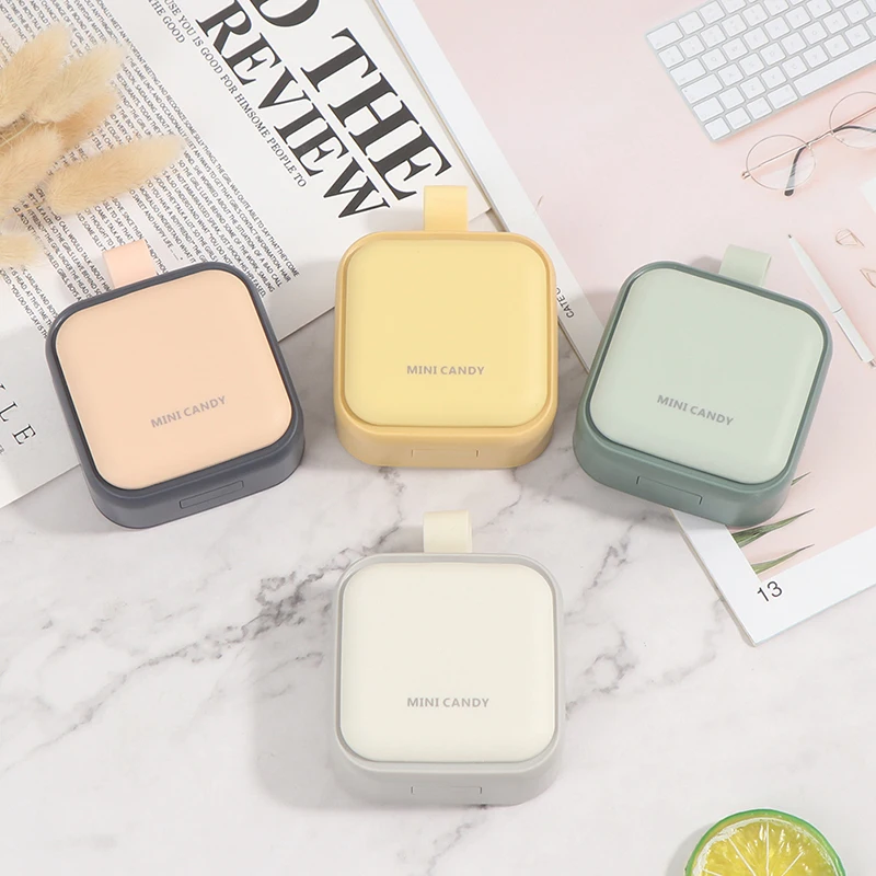 

1pc Portable 2/4 Grids Pill Box Drug Tablet Medicine Storage Holder Splitter Case Storage Organizer Container Case