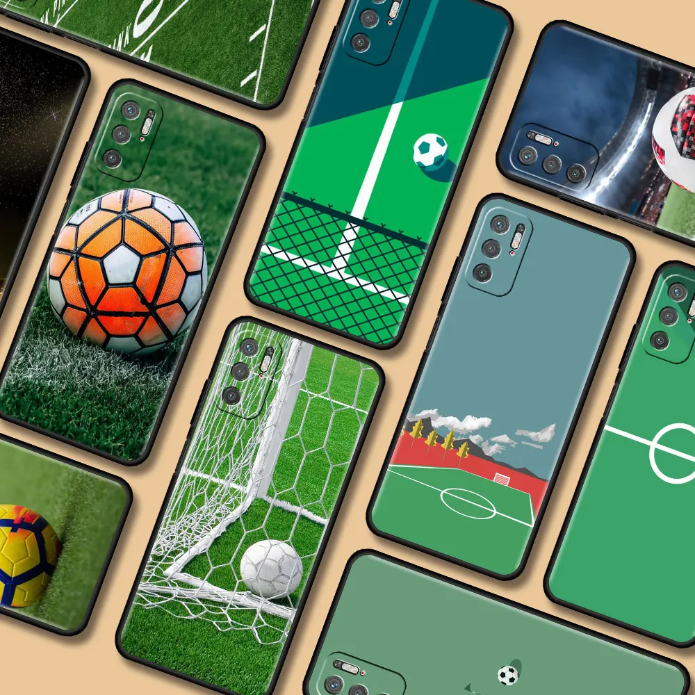 

Glam Football Field Phone Case For Xiaomi Redmi Note 9S 9 8 Pro 9C 7 8T 8 10 9A 7A K40 4G 8A Back Phone Cover Soft Capa
