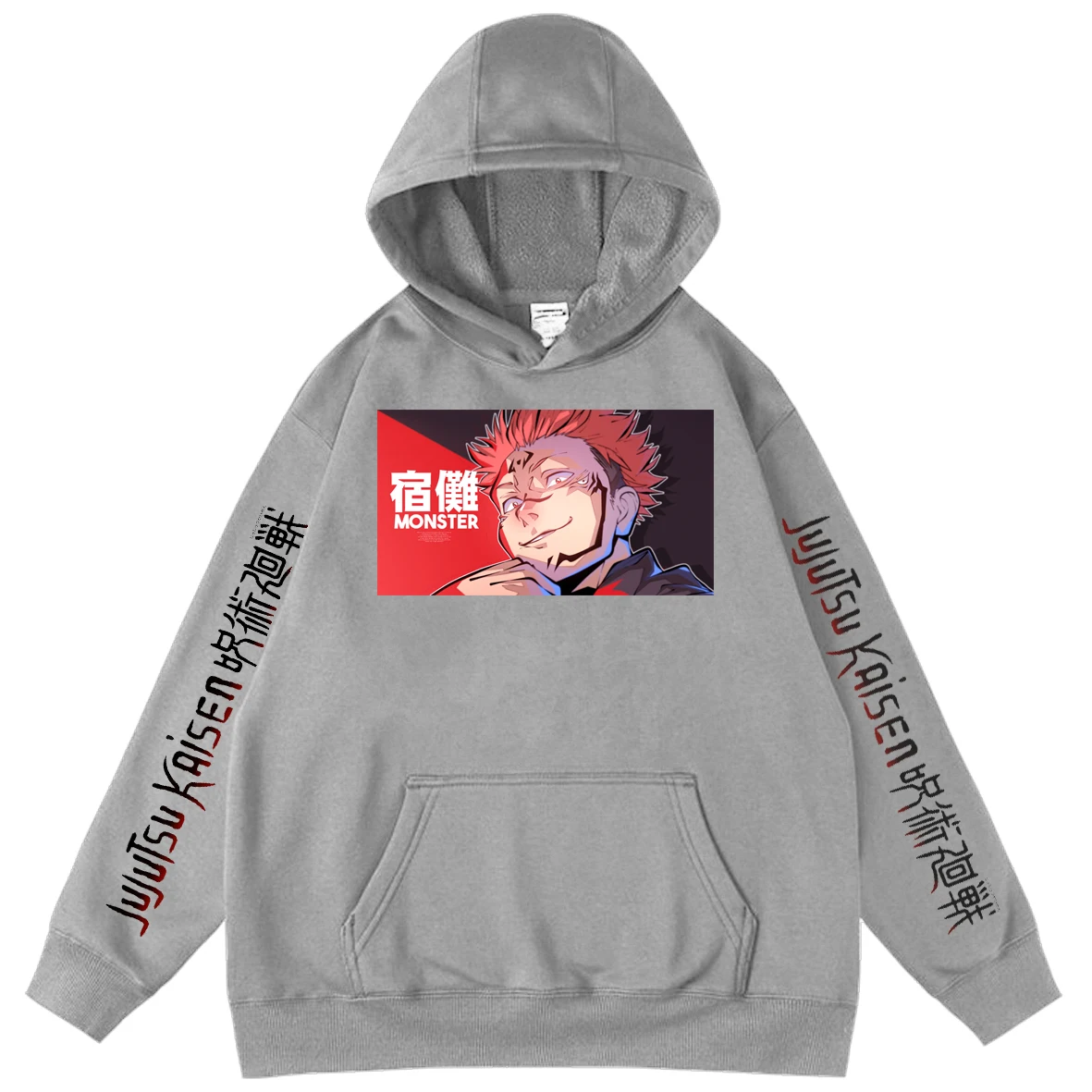 

Cool Manga Jujutsu Kaisen Unisex Sweatshirts Long Sleeve Hoodies Fleece Cosplay Hooded Clothes Men's Oversized Hoodie Anime Tops