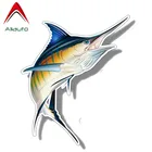Aliauto Забавный автомобильный стикер с рыбалкой, Марлин, рыба, соленая вода, ПВХ, переводная наклейка на лодку, каяки, Аксессуары для автомобилей и мотоциклов, 14 см * 16 см
