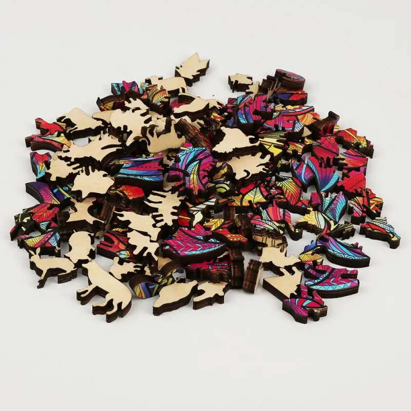 

DIY Animal Jigsaw Puzzles Mysterious Lion Puzzle Christmas Gift For Adults Kids Educational Interactive Colorful Board Games Toy