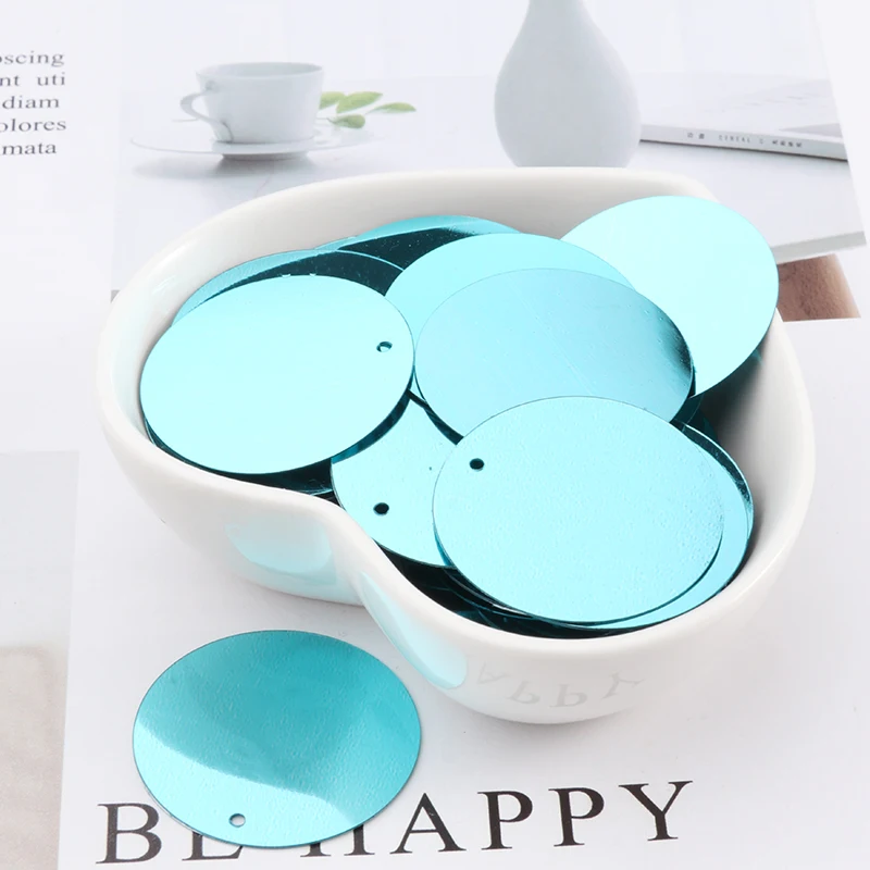 Плоские и круглые пайетки из ПВХ 10 г (40 шт.)/упаковка | Дом сад