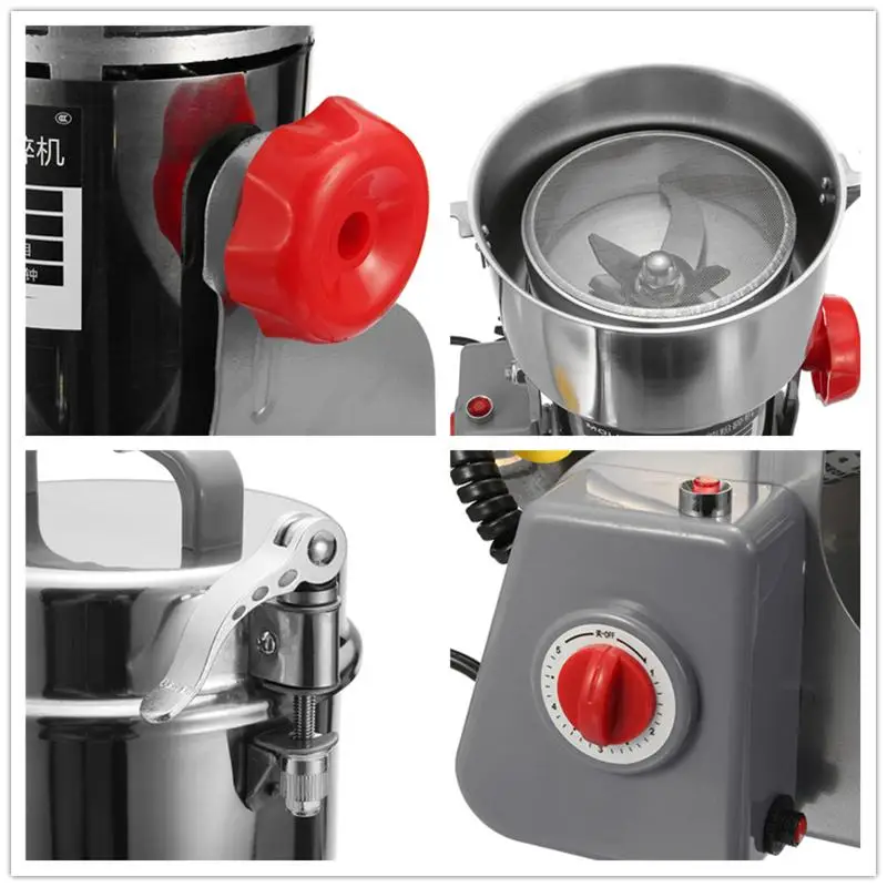 

800g Grains Spices Hebals Cereal Coffee Dry Food Grinder Mill Grinding Machine Gristmill Home Medicine Flour Powder Crusher 220V