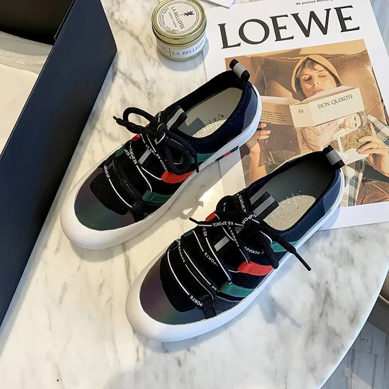 

New Women Shoes Comfortable Flat-heel Sneakers Casual Students Sneakers