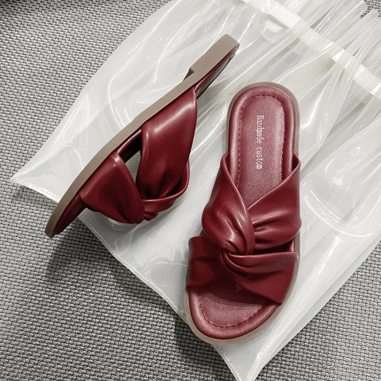 MLJUESE/женские шлепанцы Модель 2020 года Летние босоножки из мягкой овечьей кожи в