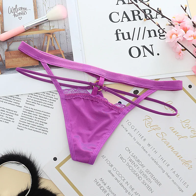 Элегантные кружевные женские G стринги CP048 трусики с низкой талией нижнее белье