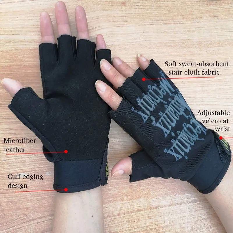 Перчатки мужские полутактические для охоты езды на мотоцикле вождения летние