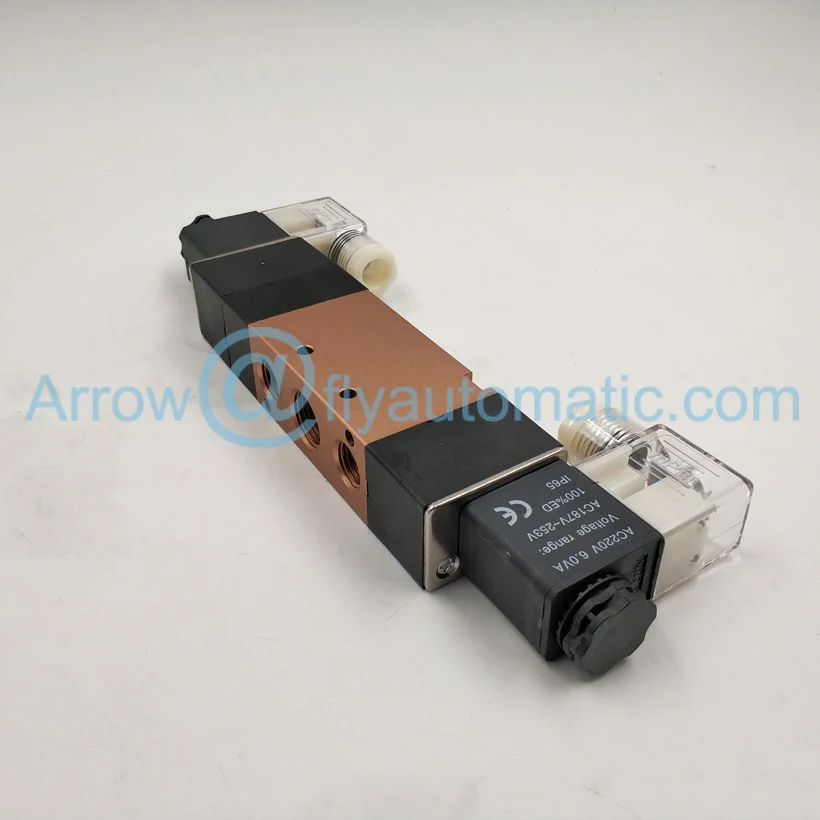 Пневматический электромагнитный клапан 4V330P-08 1/4 &quotAirtac 5/3 Way 4V300 серия |