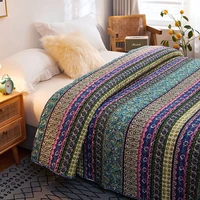 2022 new spring bohemian bed cover blanket one piece washed quilt sheets quilted quilted four seasons bed cover sofa cover