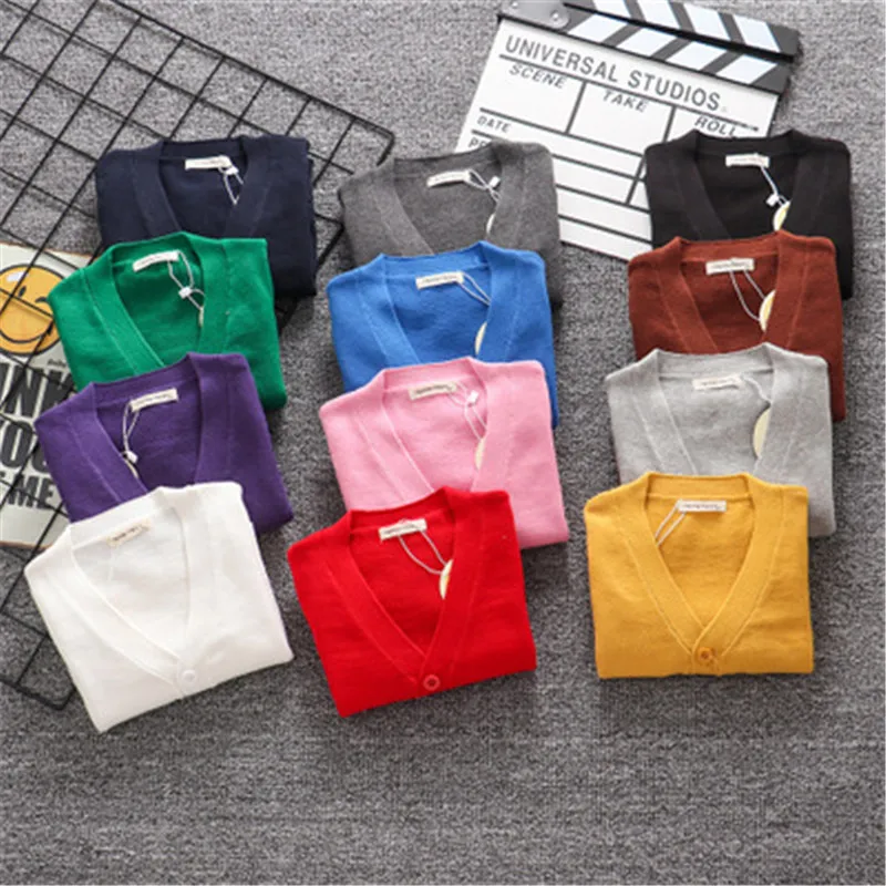 Свитер для мальчиков и девочек вязаный кардиган Осень зима 2020|Свитера| |