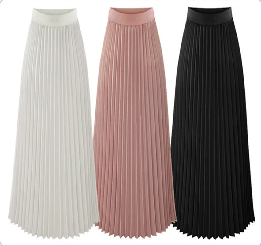 

Skirt Women's 2019 Spring-Summer Eaby European And American Women's Mid-length Chiffon Skirt Explicit