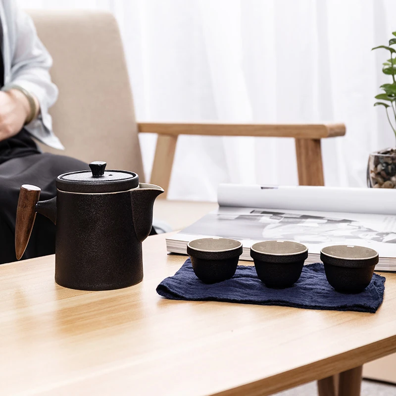 Китайский дорожный керамический портативный чайник фарфоровые чайные чашки Gaiwan