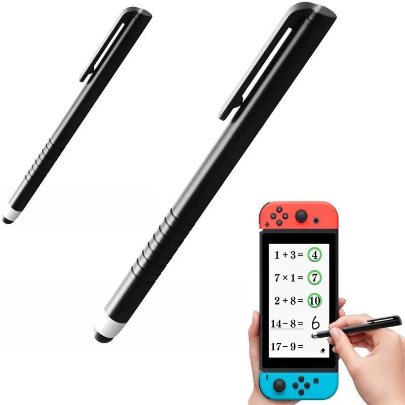 2 шт. универсальный стилус для сенсорного экрана Nintendo Switch NS Phone Tablet с силиконовой