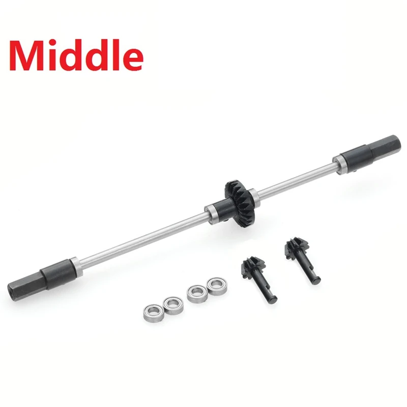 Engranaje de acero mejorado para coche teledirigido, engranaje de eje de puente para WPL, B14, B24, C14, C24, C34, C44, B16, B36, Q60, 1/16-5
