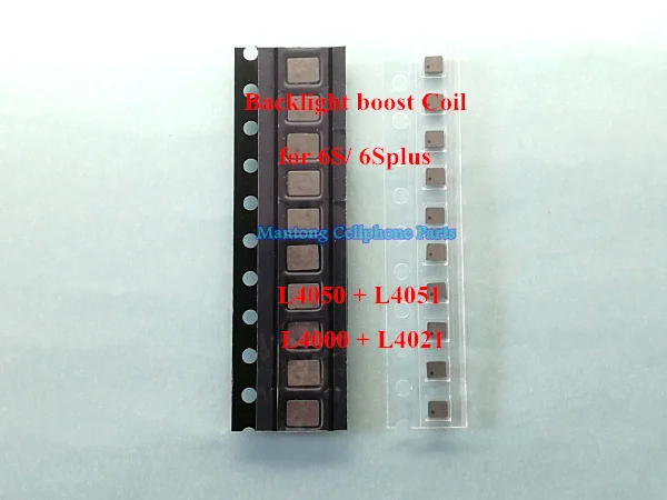 

50sets/lot (100pcs) for iphone 6s 6splus L4020 L4050 + L4021 L4051 Backlight Back light boost Coil on logic board fix part