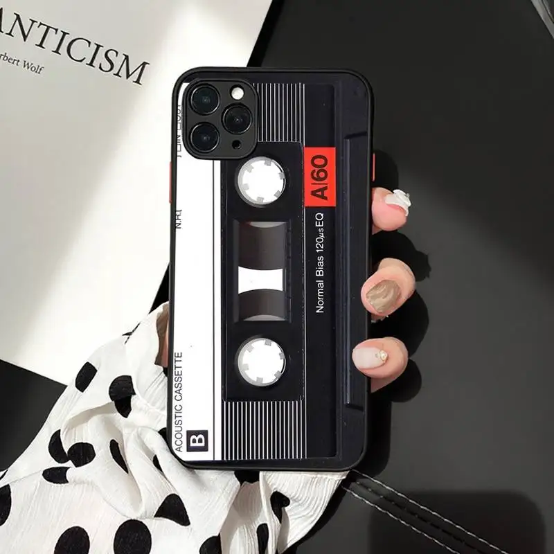 

Magnetic tape Phone Case For iphone 12 11 7 8 plus mini x xs xr pro max matte transparent cover