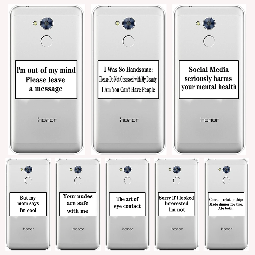 Чехол для телефона Huawei Honor 4C 5C 6C 6A Pro мягкий силиконовый милый забавный чехол из