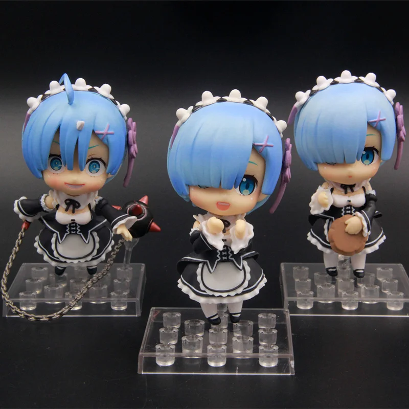 

Anime Re Life In A Different World From Zero Remu Maid Ver PVC Action Figure Collectible Model Doll Toy 10cm (3pcs/set)