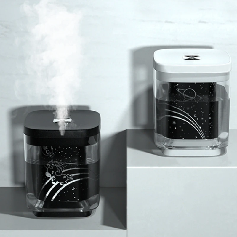 

1L Wireless Air Humidifier Fogger 2000MAh Rechargeable Battery USB Water Diffuser with LED Light