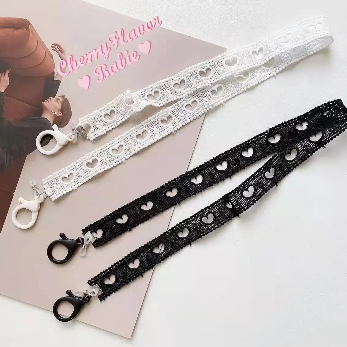 

New Simple Lace Lanyard Mask Chain Glasses Chain Mask Belt
