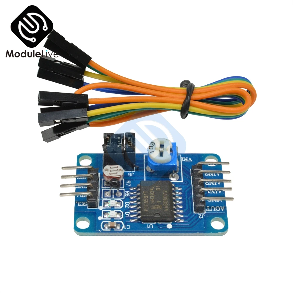 Модуль преобразователя PCF8591 AD/DA аналоговый в цифровой для платы Arduino I2C Serial VSS VDD Hold