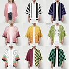 Костюм убийцы демонов, косплей Kimetsu no Yaiba Kamado Tanjirou Kamado Nezuko Zenitsu Tomioka Giyuu, костюм для косплея, подарок на Рождество