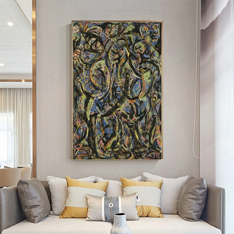 Картина маслом на холсте Джексон Поллок готика 》 художественный постер картина
