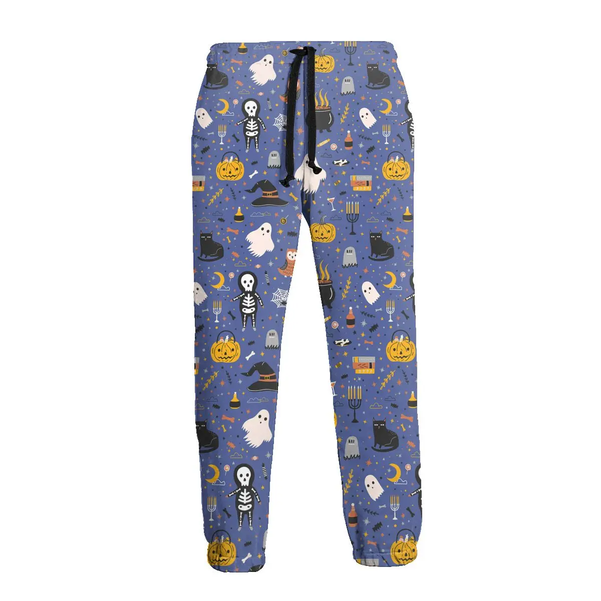 

Хэллоуин со скелетом-тыквой ужасные тренировочные брюки, забавные мужские тренировочные джоггеры из полиэстера, милые повседневные брюки ...