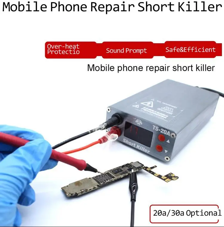 

TS-30A TS-20A устройство для обнаружения короткого замыкания печатной платы для ремонта iPhone комплект для ремонта короткого замыкания