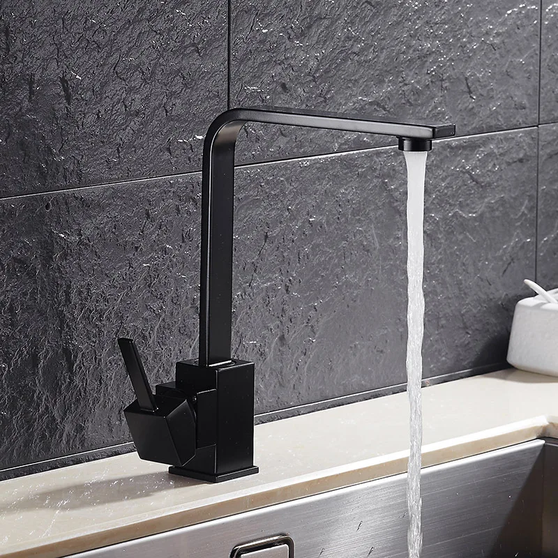 Ванная комната умывальник Нержавеющая сталь Водопад Носик бассейна Black Tap ручной