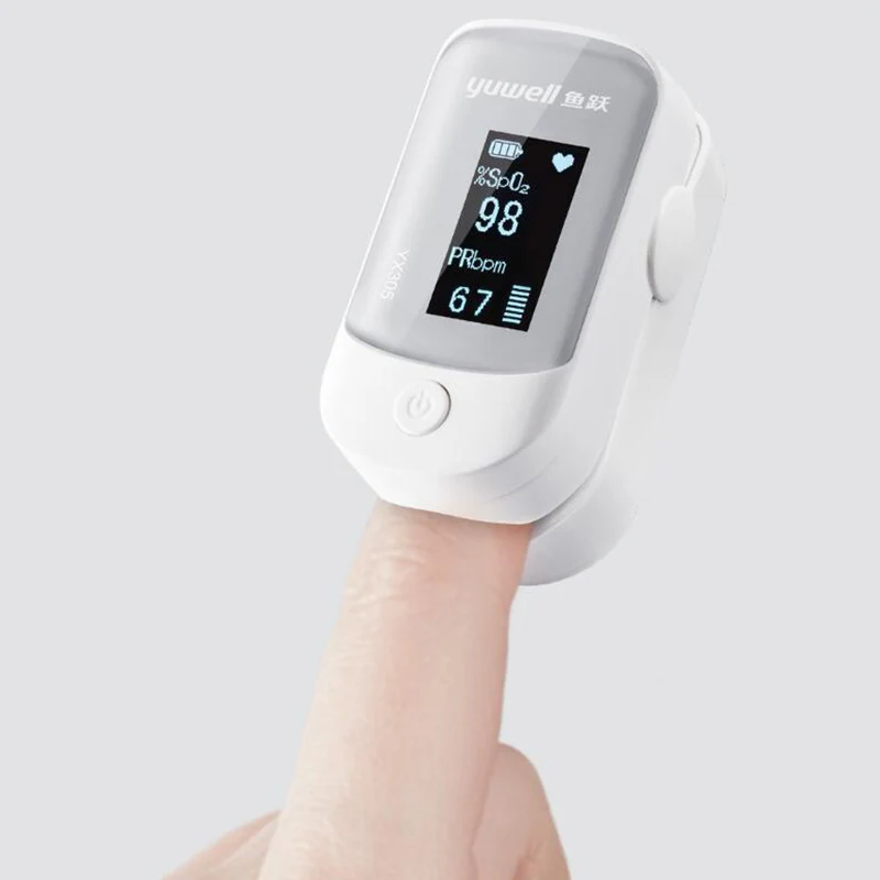 Oiginal xiaomi Yuwell YX305 YX303 Digital Fingertip Pulse Oximeter OLED screen Care for health High-speed sensor Auto power off |