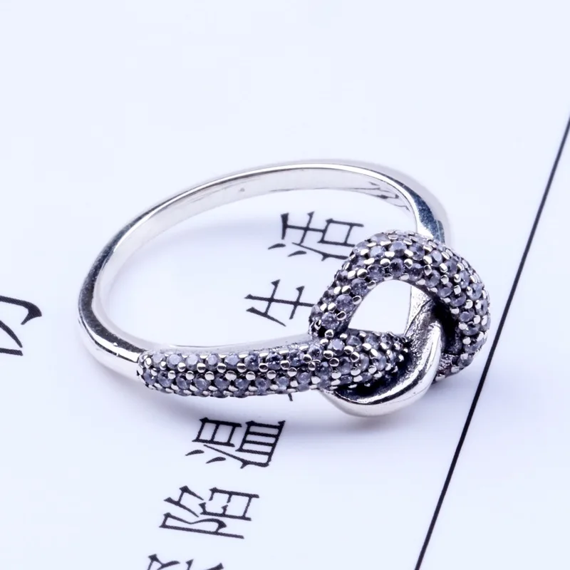 Новинка 2020 оригинальное кольцо из серебра 925 пробы с узелком в форме сердца для