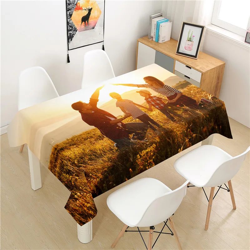 

Скатерть для лагеря, прямоугольный столик из полиэстера для отеля и пикника, украшение для дома, столового стола