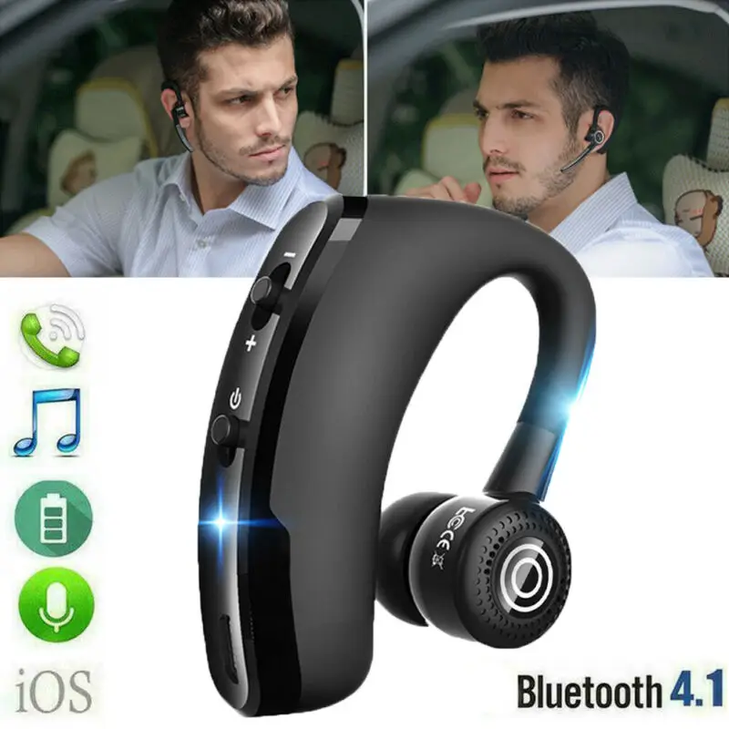 V9 Беспроводная Bluetooth 4 1 Автомобильная гарнитура спортивные наушники для телефона