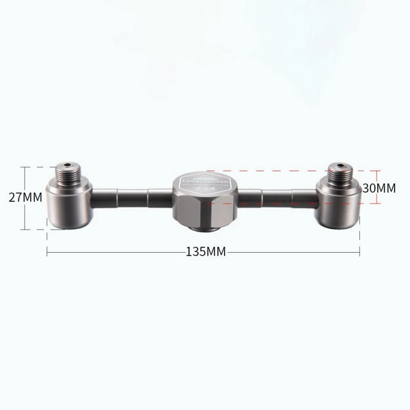

Aluminum Alloy One to Two Adapter Tank Adapter Outdoor Camping Stove Adapter Air Tank 2 Conversion Head Camp Converter Connector