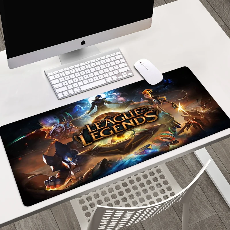 

League of Legends Pad Mouse Anime Computer Desk Mat Gaming Cute Mause Game Kawaii Pc Table Pads Xxl Deskpad Gamer Mats Full