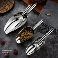 stainless steel ice scoop food flour candy scoop bar ice scooper for freezer multifunctional small scoops utility scoops