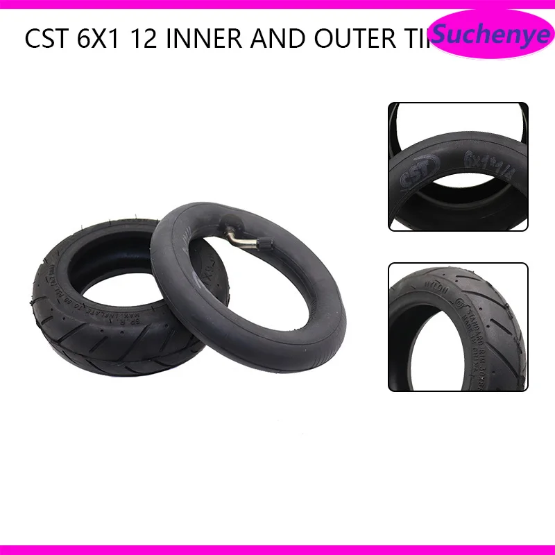 

CST 6X1 1/4 Tire 6 Inch Inner Tube Outer Tyre for Inflation Wheel Wheelchair Pneumatic Gas Electric Scooter Mini Motorcycle