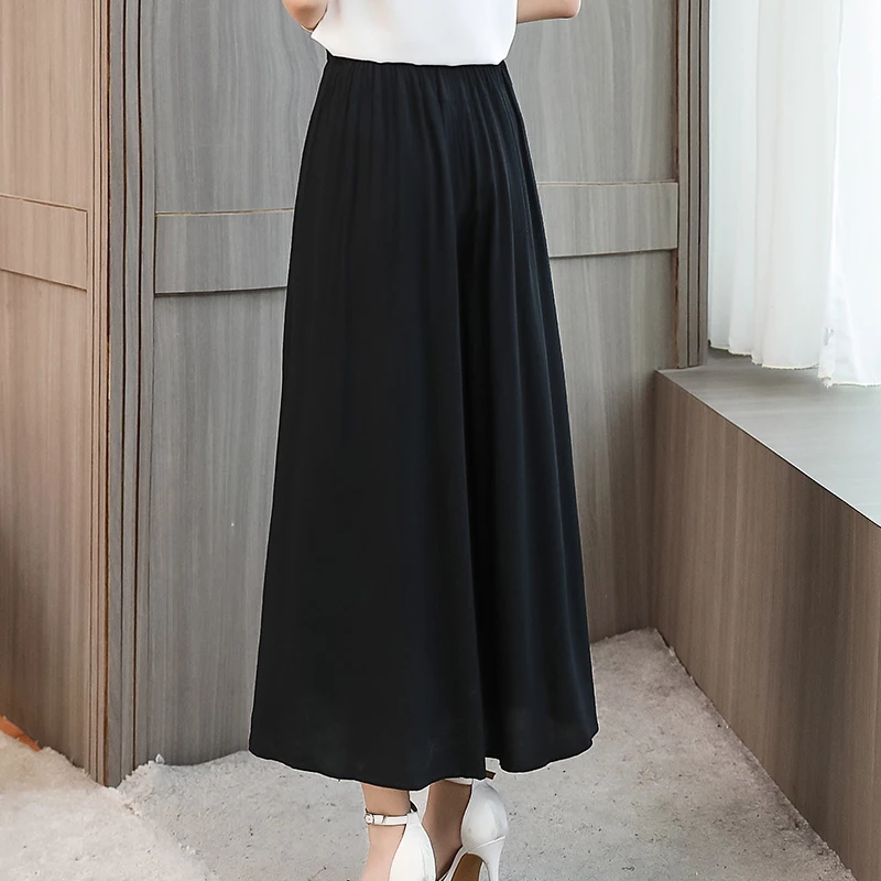 Лето 2020 детские повседневные штаны шаровары с пышной юбкой высокой талией