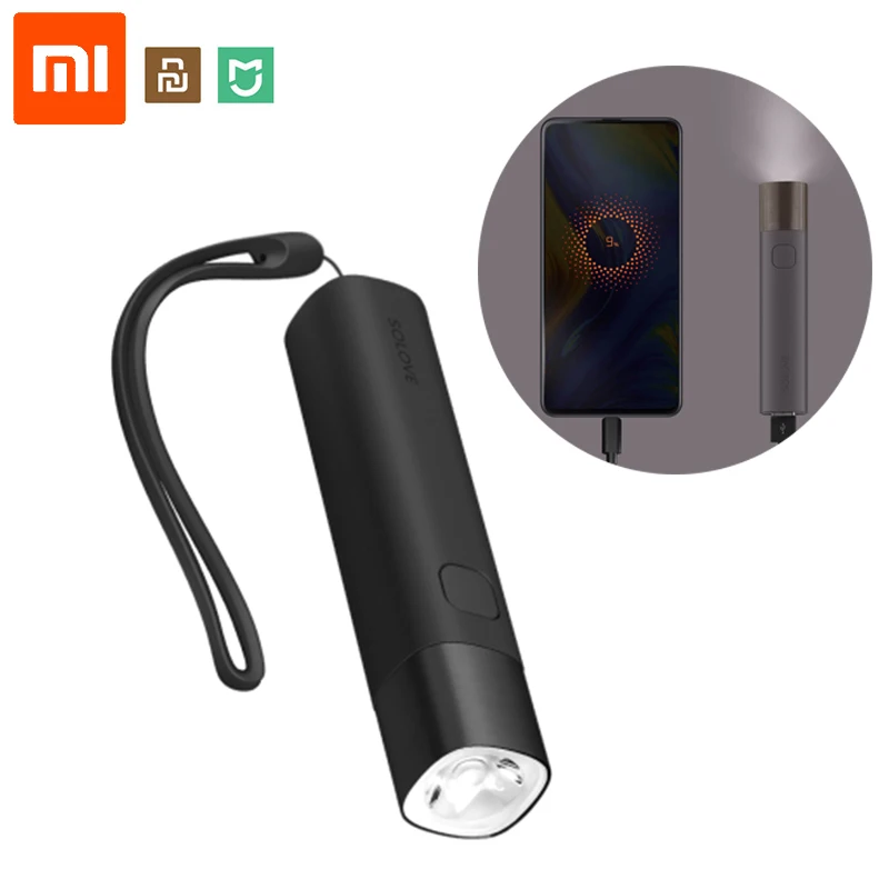 Оригинальный светодиодный фонарик Xiaomi SOLOVE X3 3000 мАч мобильный Мощный