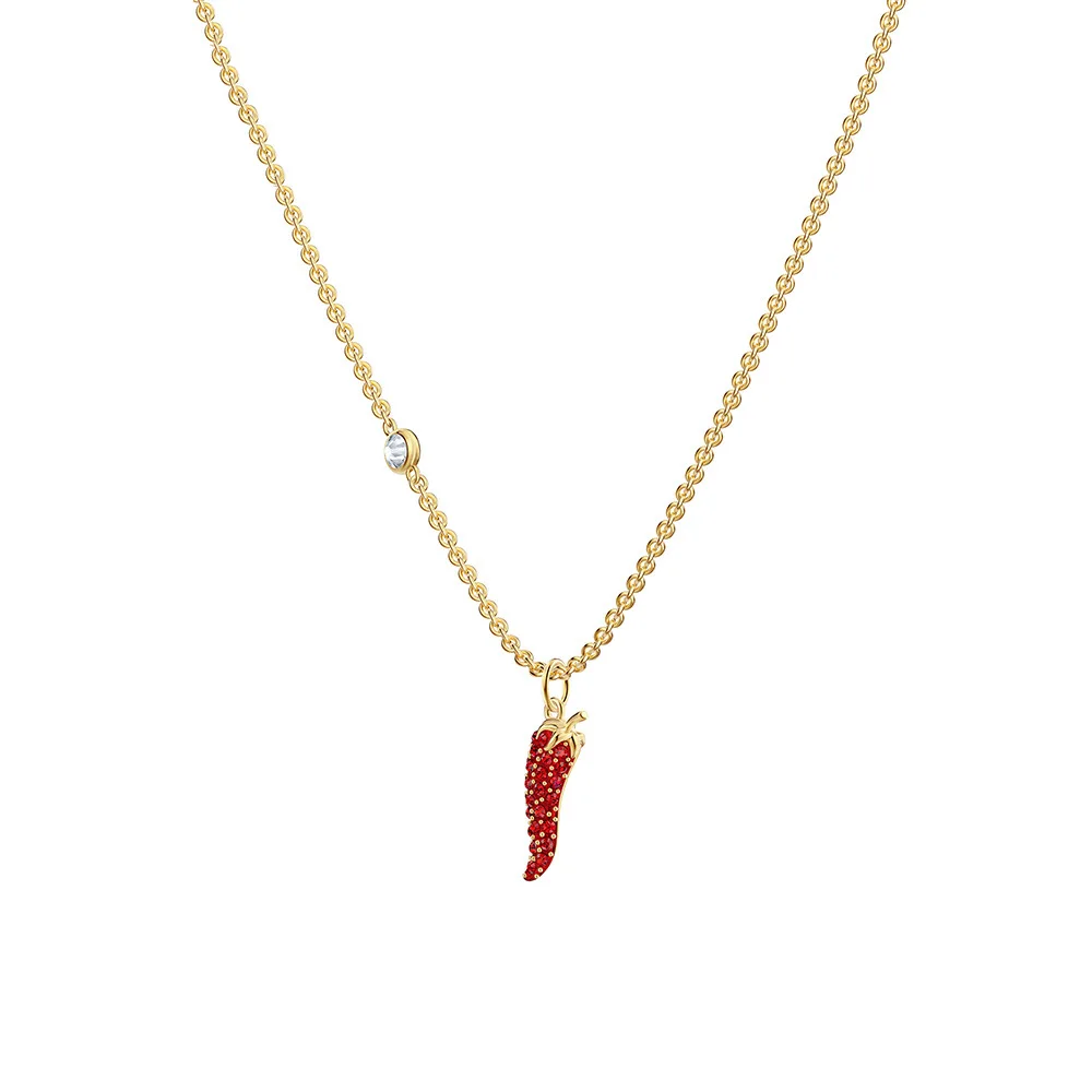 Женское колье с красным перцем Swa 1:1 рождественский подарок 2019|Ожерелья