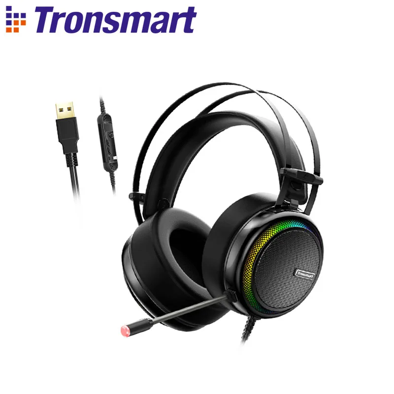 Игровая гарнитура Tronsmart Glary с Виртуальным объемным звуком 7 1 драйвером звука 50 мм